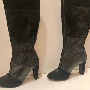 Like New Black Knee High Anne Klein Boots